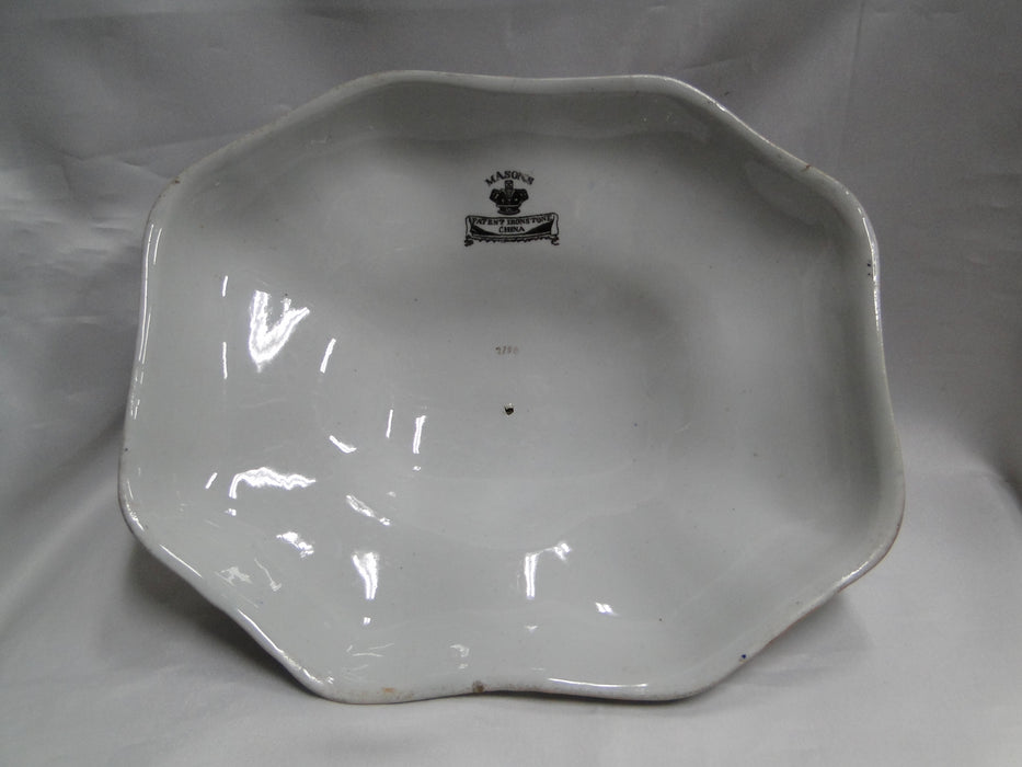 Mason's MAS22, Imari Floral: Oval Serving Bowl & Lid, 13 1/2" x 10 1/4"
