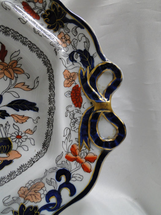 Mason's MAS22, Imari Floral: Oval Serving Bowl & Lid, 13 1/2" x 10 1/4"