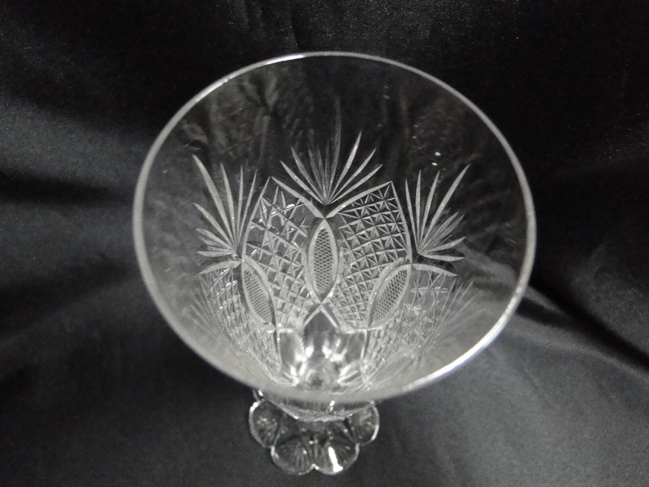 Stuart STU18, Cross Hatch & Fan Cuts: Champagne Flute (s), 7 3/8" Tall