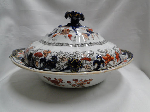 Mason's MAS22, Imari Floral: Round Centerpiece Bowl & Lid, 11 1/8", As Is