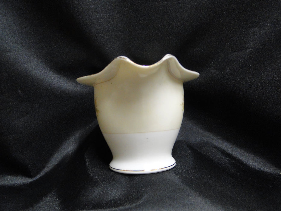 ESCO (Japan) ESO20, Floral Vases, Green Edge: Creamer / Cream Pitcher, 3 1/2"