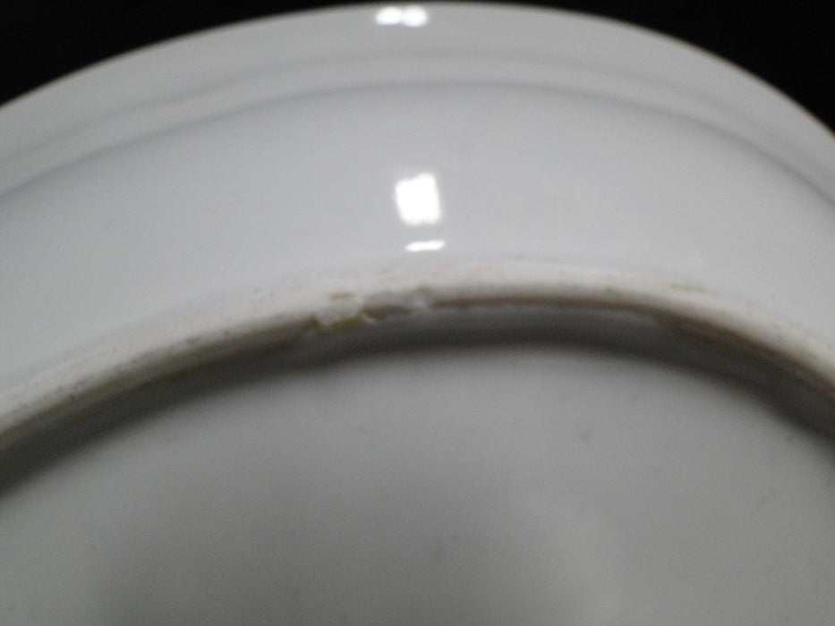 ESCO (Japan) ESO20, Floral Vases, Green Edge: Oval Serving Bowl, 10 1/4", As Is
