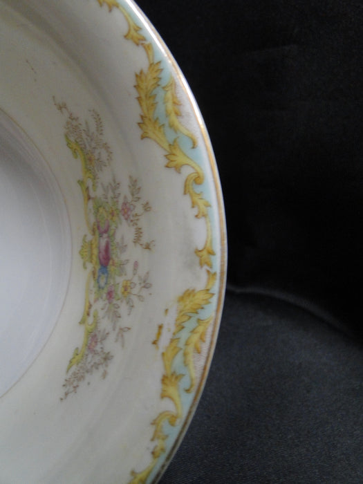 ESCO (Japan) ESO20, Floral Vases, Green Edge: Oval Serving Bowl, 10 1/4", As Is