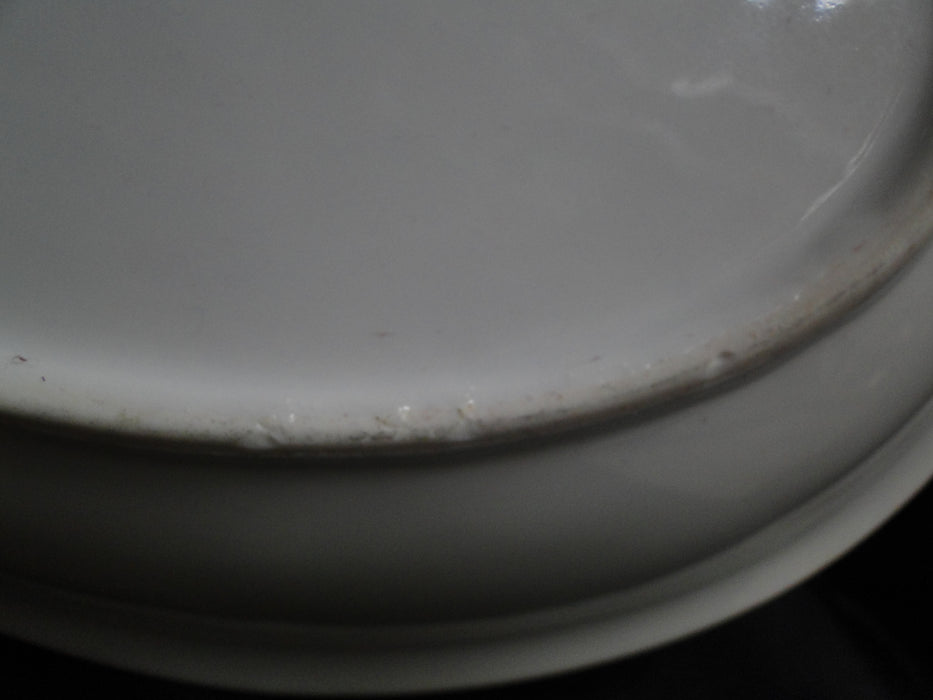 ESCO (Japan) ESO20, Floral Vases, Green Edge: Oval Serving Bowl, 10 1/4", As Is
