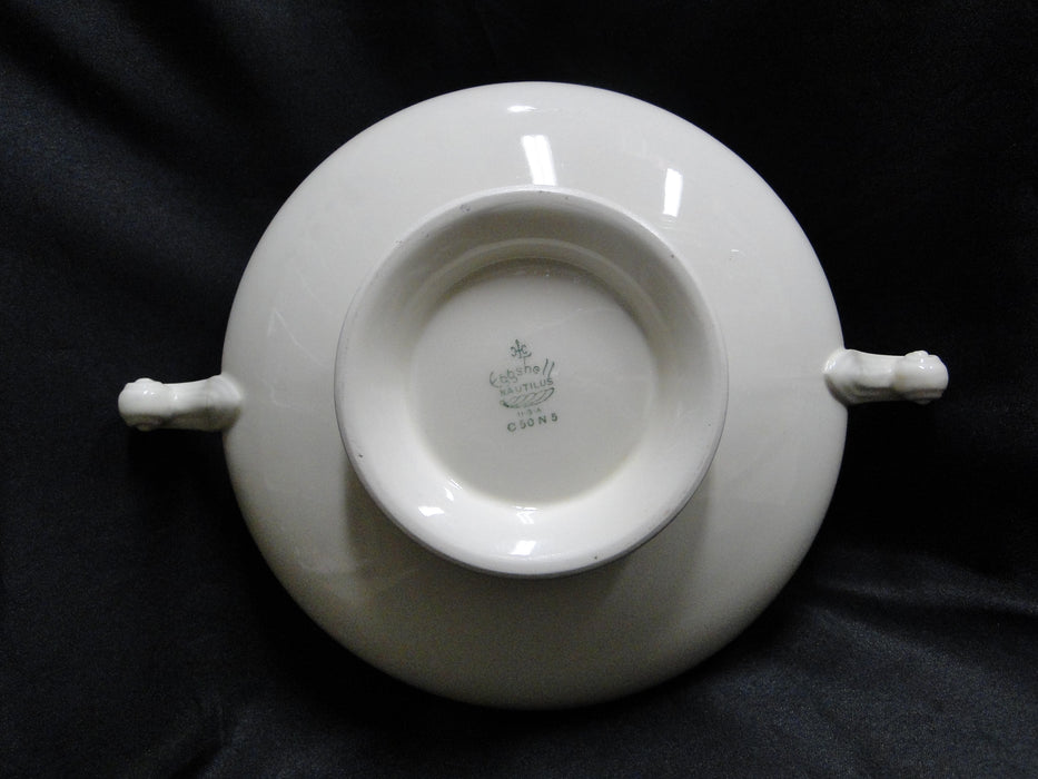 Homer Laughlin Nantucket, Eggshell Nautilus: Serving Bowl & Lid, As Is