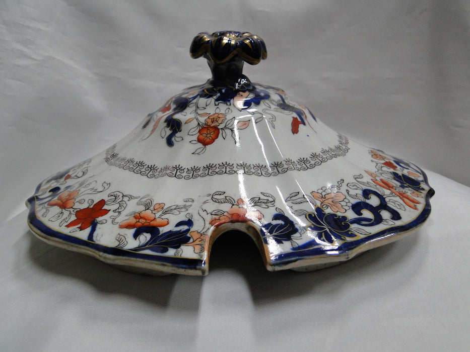 Mason's MAS22, Imari Floral: 10 5/8" Notched Lid Only for Tureen