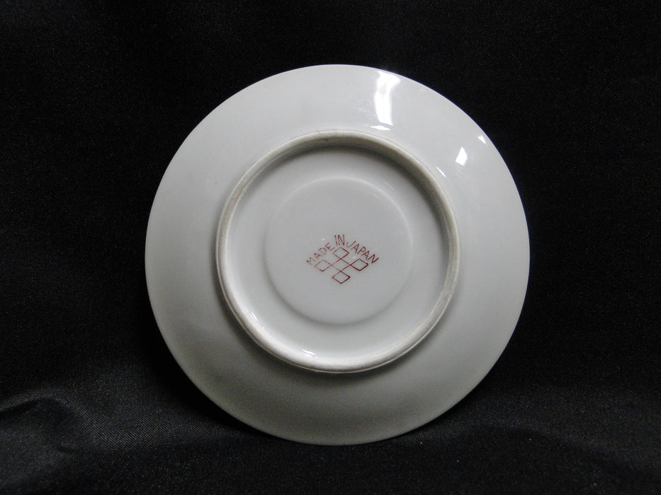 ESCO (Japan) ESO20, Floral Vases, Green Edge: Demitasse Cup & Saucer Set (s)