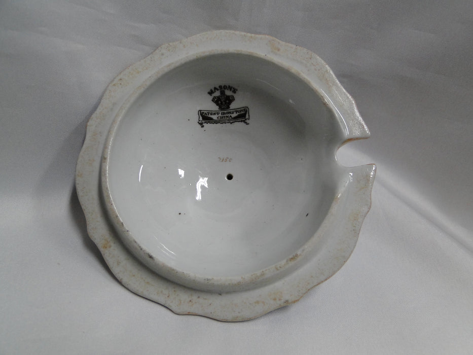 Mason's MAS22, Imari Floral: 5 1/2" Notched Lid Only for Sauce / Gravy Boat