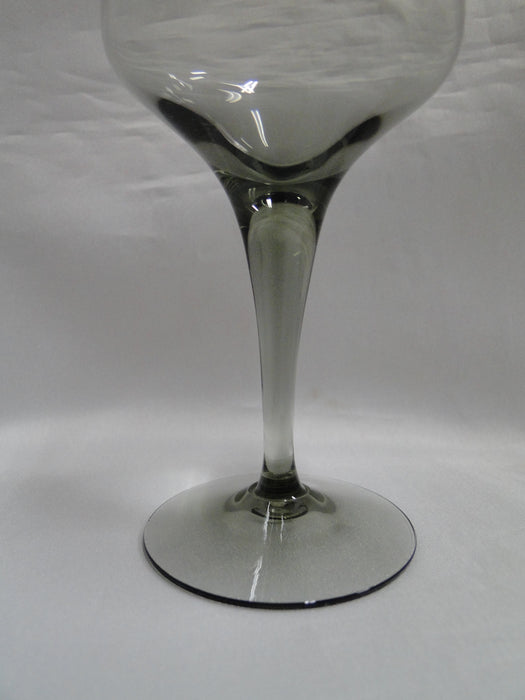 Orrefors Rhapsody Smoke, Gray, Grey: Claret Wine (s), 5 3/4" Tall