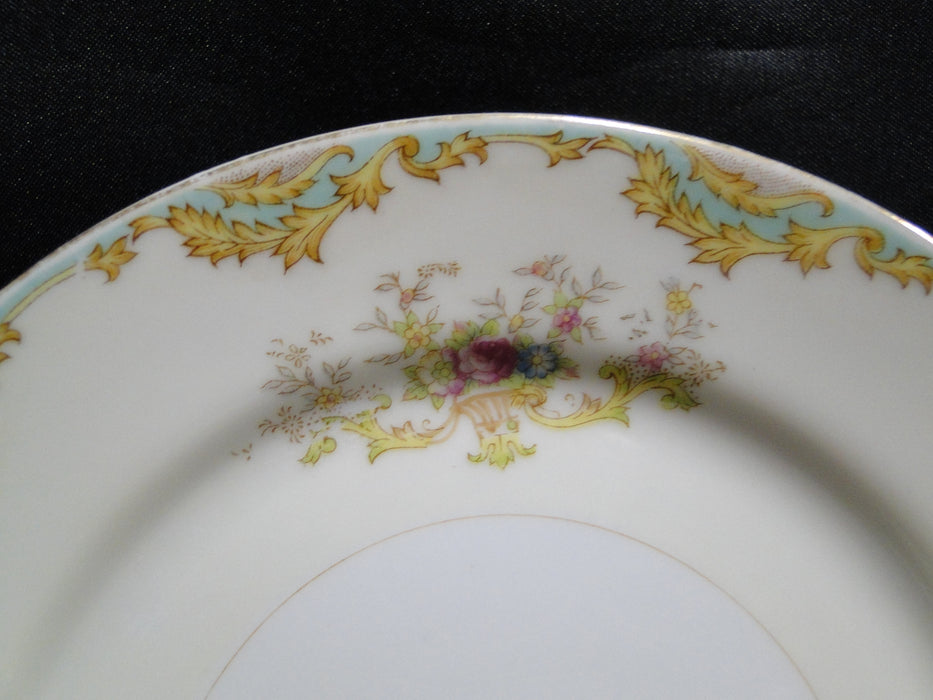ESCO (Japan) ESO20, Floral Vases, Green Edge: Bread Plate (s), 6"