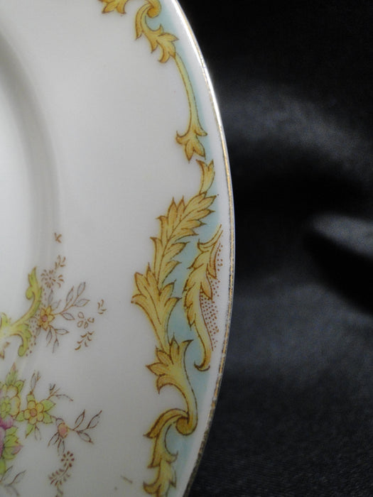 ESCO (Japan) ESO20, Floral Vases, Green Edge: Bread Plate (s), 6"