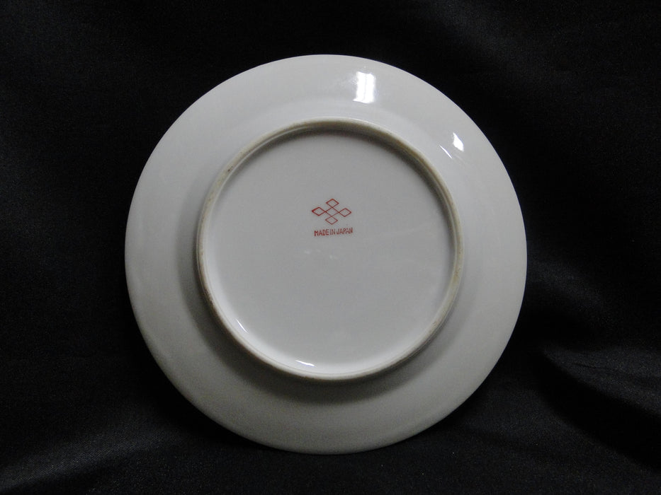 ESCO (Japan) ESO20, Floral Vases, Green Edge: Bread Plate (s), 6"