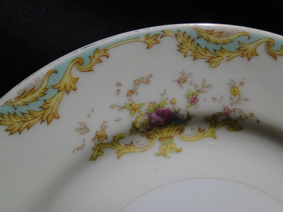 ESCO (Japan) ESO20, Floral Vases, Green Edge: Bread Plate (s), 6"