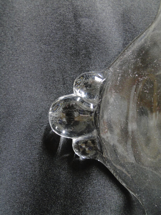 Clear Glass Flower Shape Handled Cake Plate / Platter, 14" --  MG#185