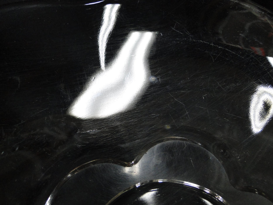 Clear Glass Flower Shape Handled Cake Plate / Platter, 14" --  MG#185