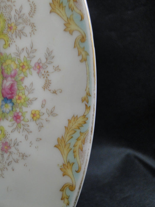 ESCO (Japan) ESO20, Floral Vases, Green Edge: Dinner Plate (s), 10"
