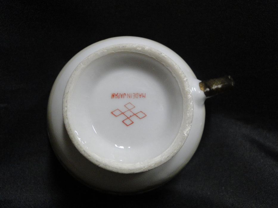 ESCO (Japan) ESO20, Floral Vases, Green Edge: Cup & Saucer Set (s), 2 3/8"