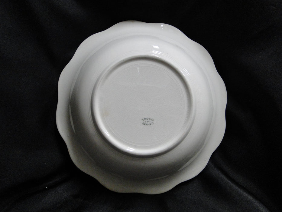 T. P. C. O. Co Gold Rim, Fruit Center, Scalloped: Round Serving Bowl, 10 1/4"