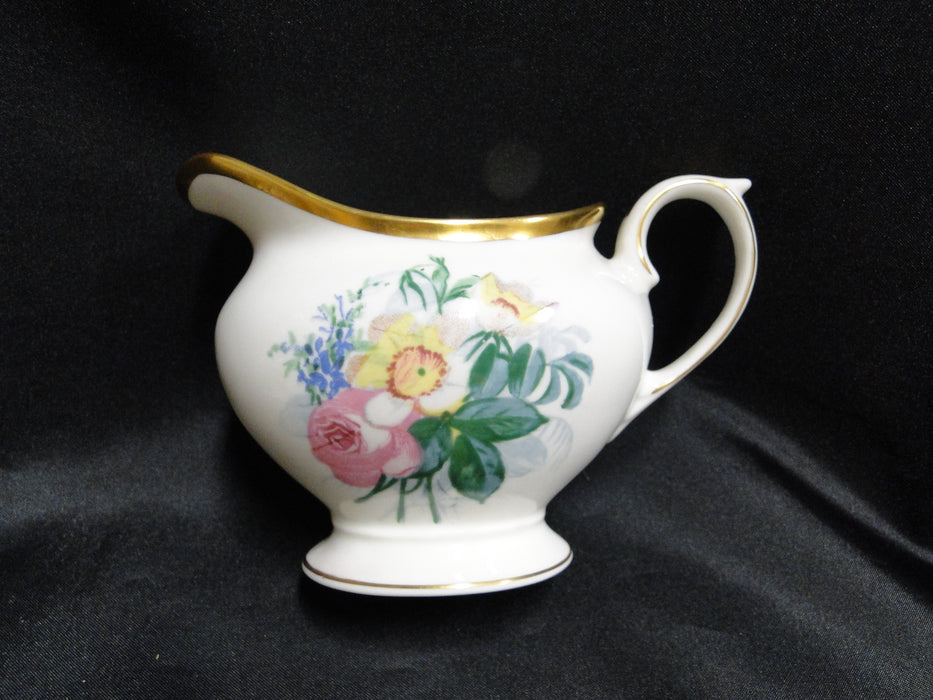 Lamberton Spring Garden, Pink & Yellow Flowers: Creamer, 3 1/2" Tall