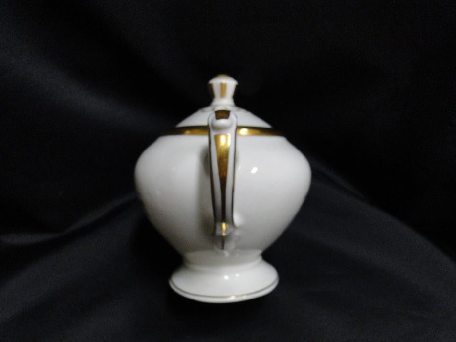 Lamberton Spring Garden, Pink & Yellow Flowers: Sugar Bowl & Lid, 5"