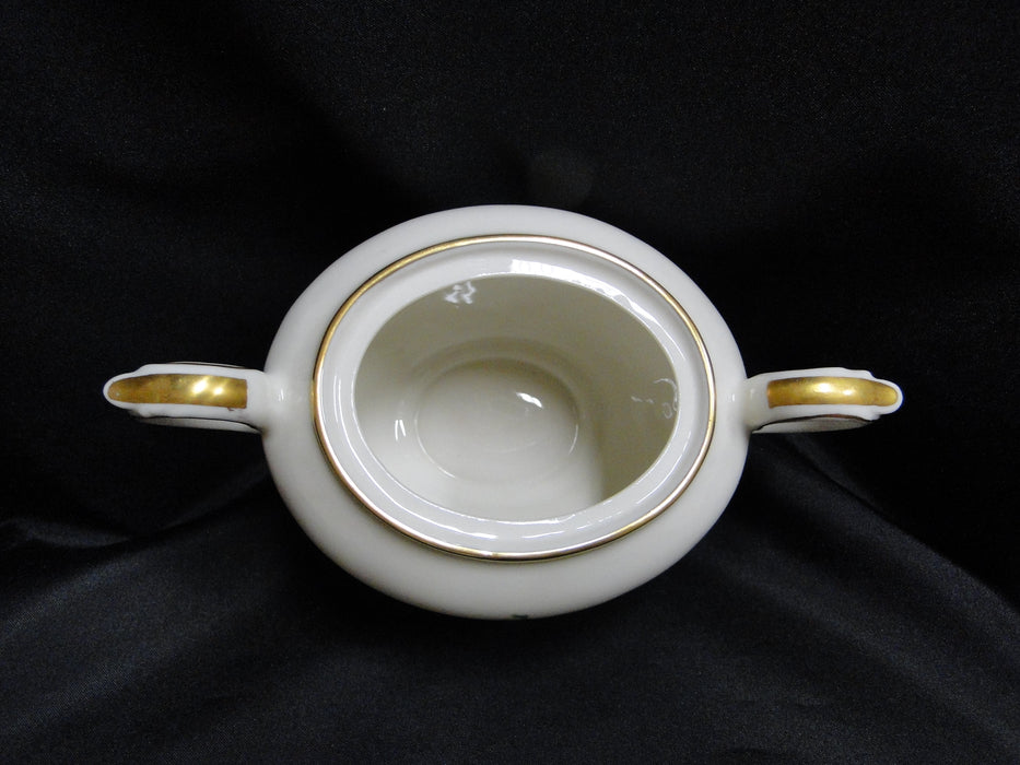 Lamberton Spring Garden, Pink & Yellow Flowers: Sugar Bowl & Lid, 5"