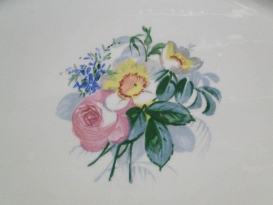 Lamberton Spring Garden, Pink & Yellow Flowers: Oval Platter, 16 1/4"