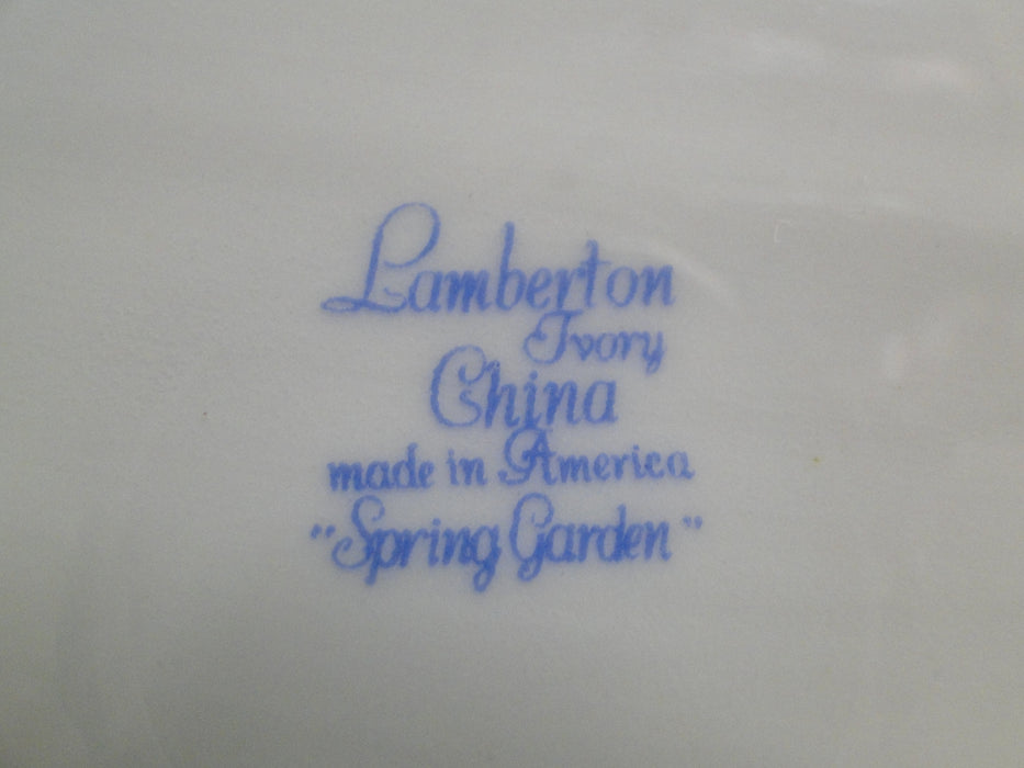Lamberton Spring Garden, Pink & Yellow Flowers: Oval Platter, 16 1/4"