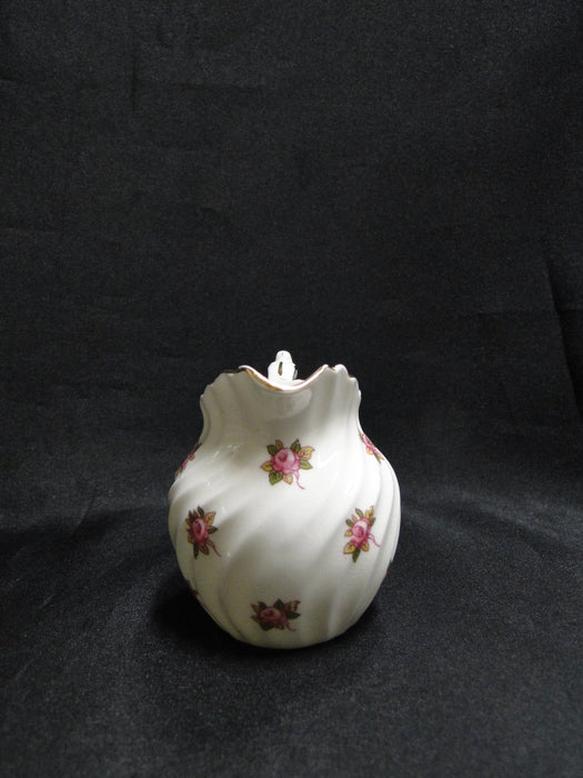 Aynsley Hathaway, Pink Roses, Swirled: Mini Creamer, 2 5/8" Tall, Crazing