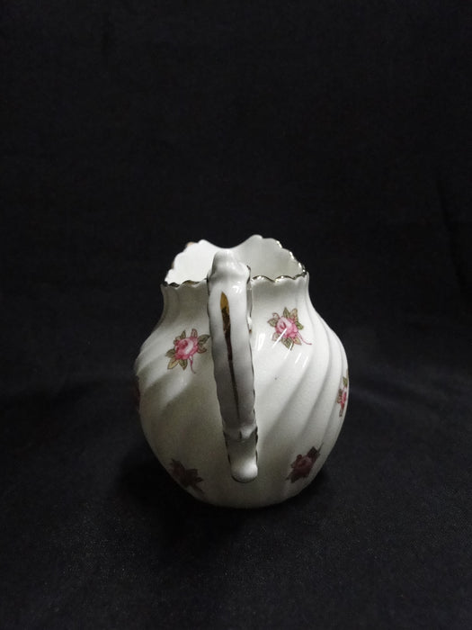 Aynsley Hathaway, Pink Roses, Swirled: Mini Creamer, 2 5/8" Tall, Crazing