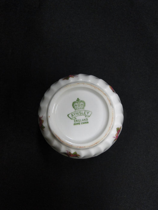 Aynsley Hathaway, Pink Roses, Swirled: Mini Open Sugar Bowl, 2 1/4" Tall