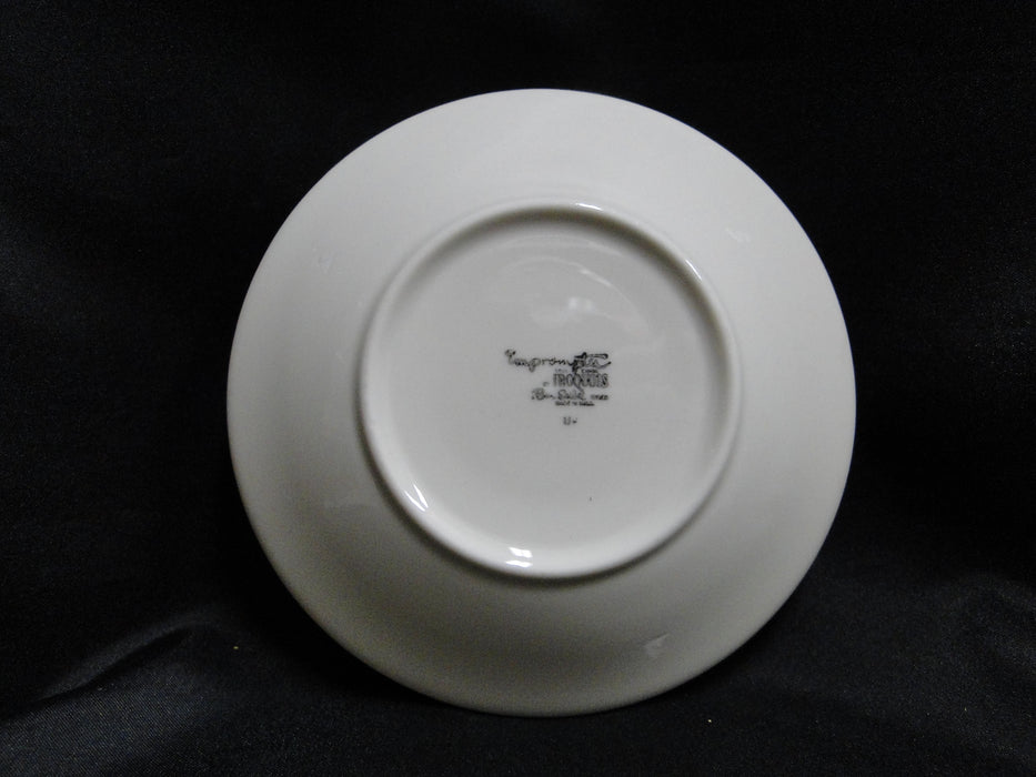 Iroquois Bridal White, Impromptu, Ben Siebel: 6" Saucer Only, No Cup