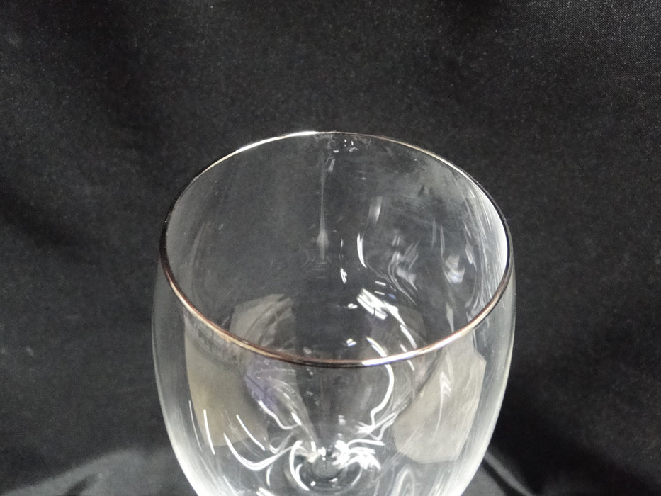 Lenox Solitaire Platinum Signature Crystal: Wine / Goblet /Beverage 9 3/4" As Is