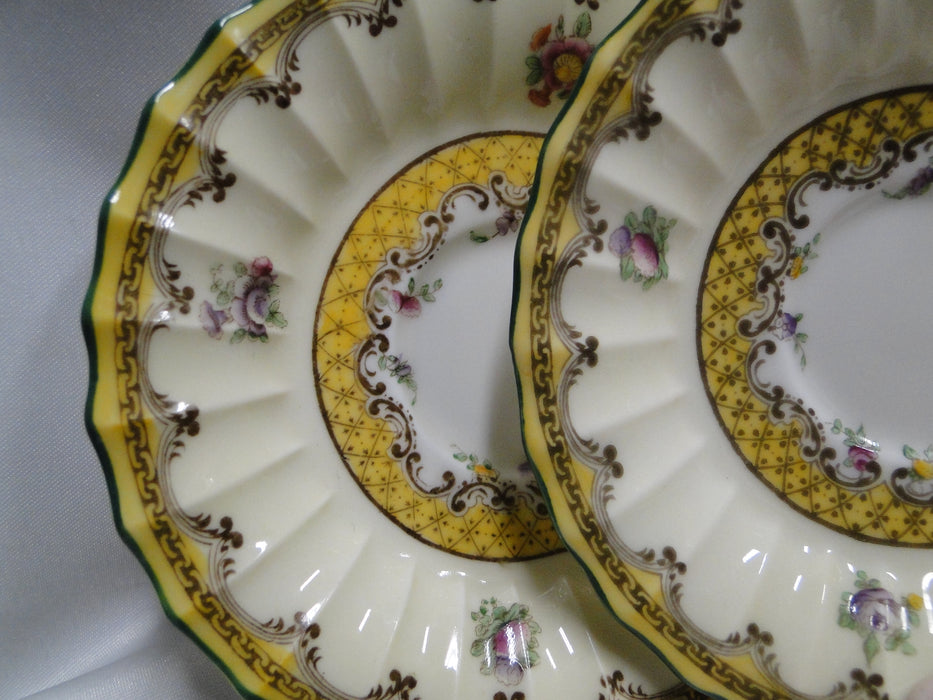 Royal Worcester Willoughby, Florals, Yellow: Footed Demitasse Cup & Saucer