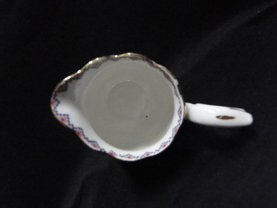 Royal Albert Petit Point, Floral Embroidery: Mini Creamer, 3 1/2" Tall
