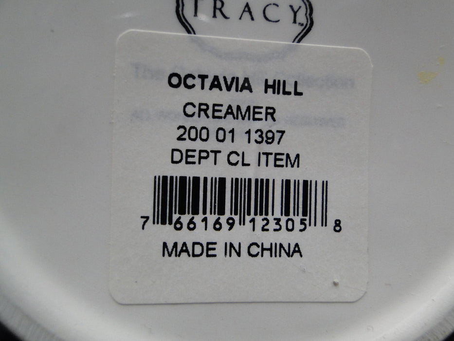 Tracy Porter Octavia Hill Garden, Flowers & Fruit on Red: Creamer, 4 1/4"