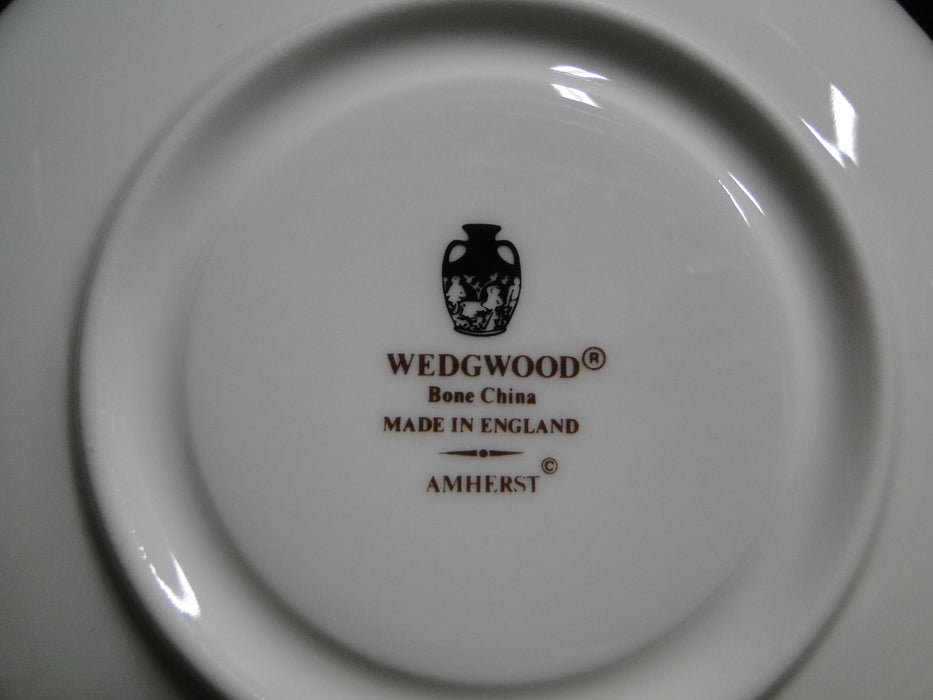 Wedgwood Amherst, Gray Band, Blue Flowers: Cup & Saucer Set (s), 2 3/4" Tall