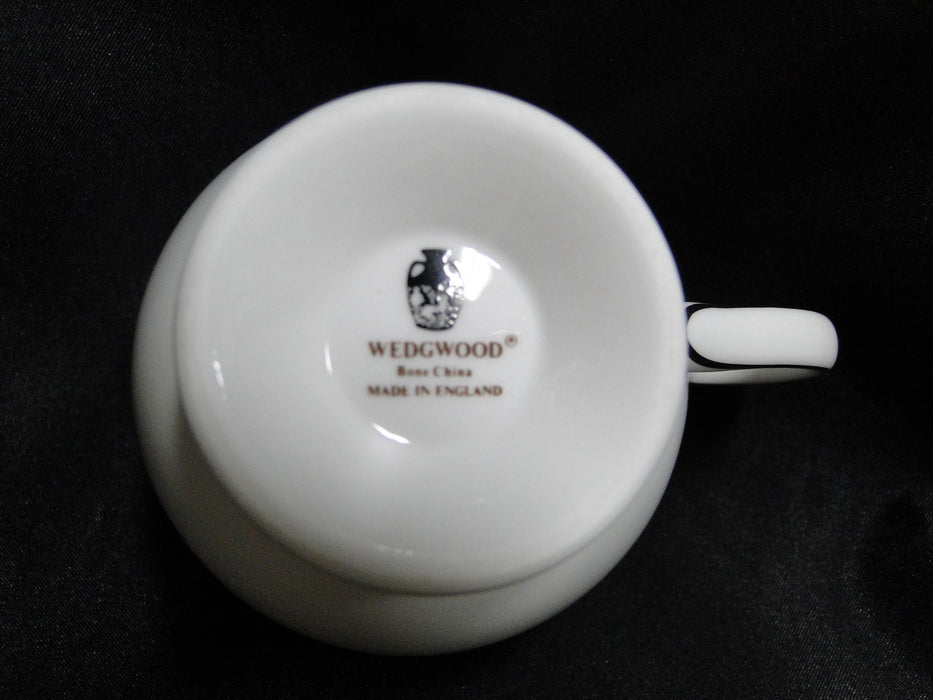 Wedgwood Amherst, Gray Band, Blue Flowers: Cup & Saucer Set (s), 2 3/4" Tall