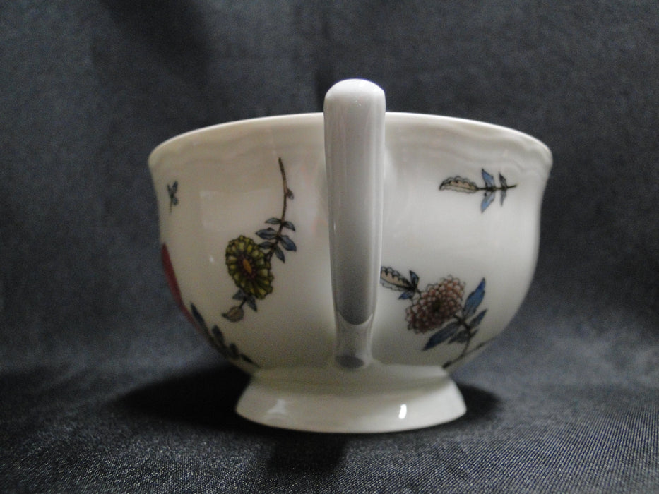 Raynaud Ceralene Anemones, Multicolored Flowers: Cup & Saucer Set, As Is
