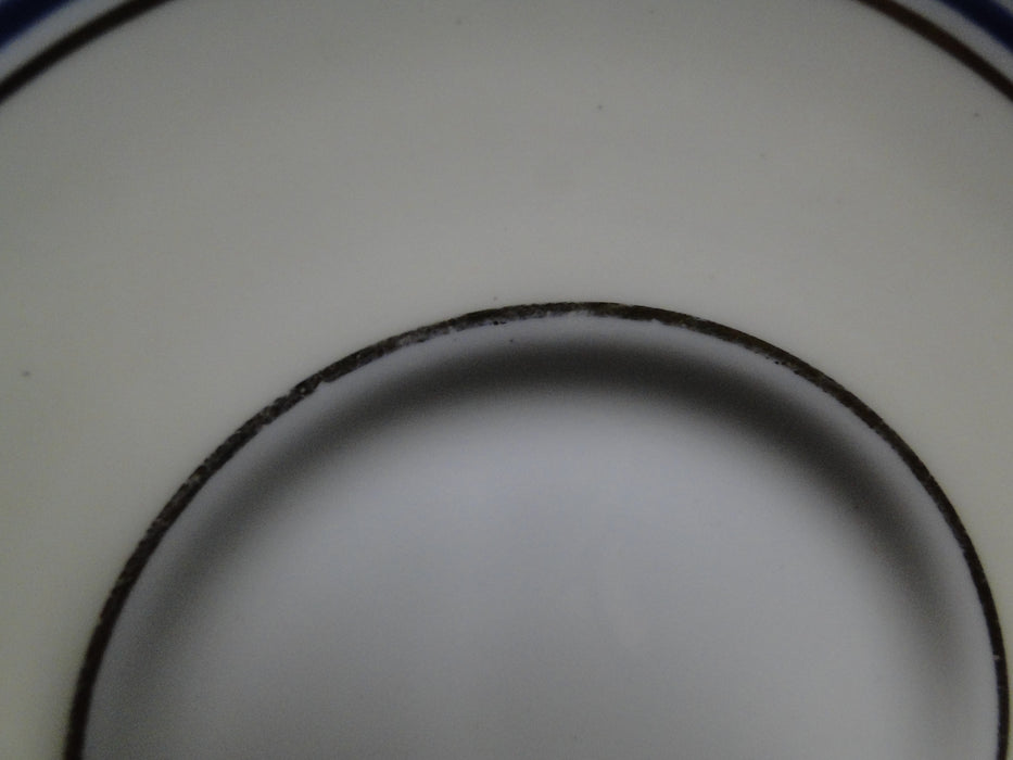 Royal Doulton The Tewkesbury, Scrolls on Blue Rim: 6 1/8" Saucer Only, As Is