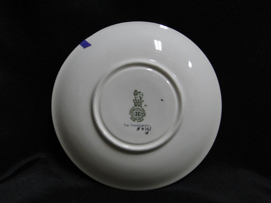 Royal Doulton The Tewkesbury, Scrolls on Blue Rim: 6 1/8" Saucer Only, As Is