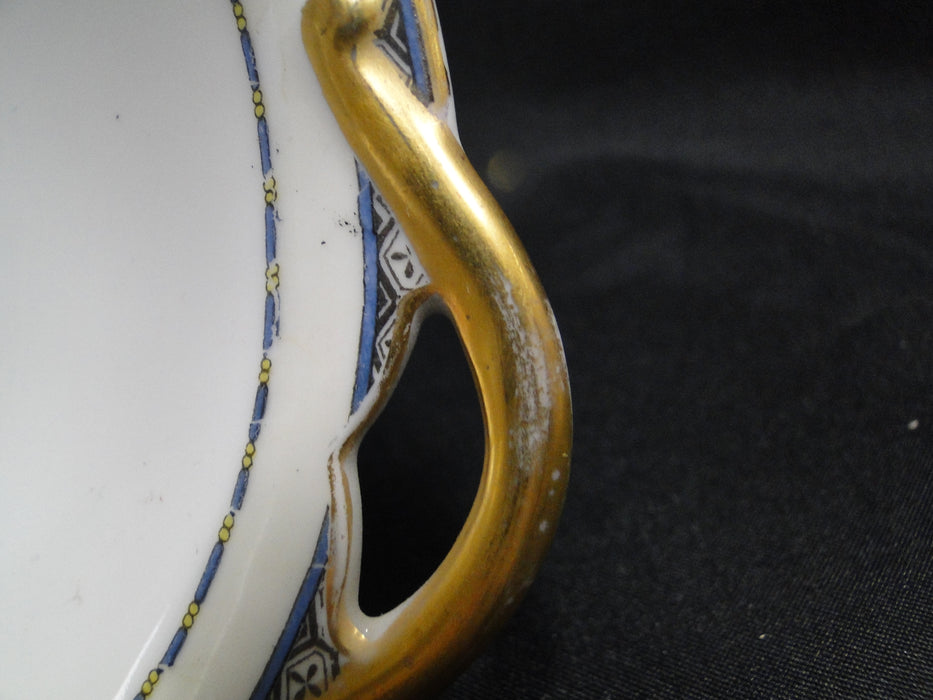 Noritake Winona, Blue Cornucopias, Fruit: Oval Serving Bowl (s), 10 3/8"