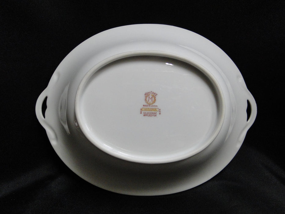 Noritake Winona, Blue Cornucopias, Fruit: Oval Serving Bowl (s), 10 3/8"