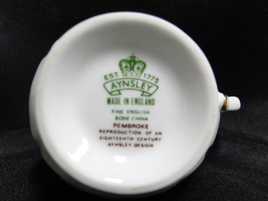 Aynsley Pembroke, Bird & Florals: Mini Creamer, 2 5/8 Tall, White Thumb Rest