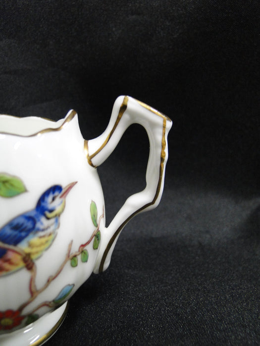 Aynsley Pembroke, Bird & Florals: Mini Creamer, 2 5/8 Tall, Gold Thumb Rest