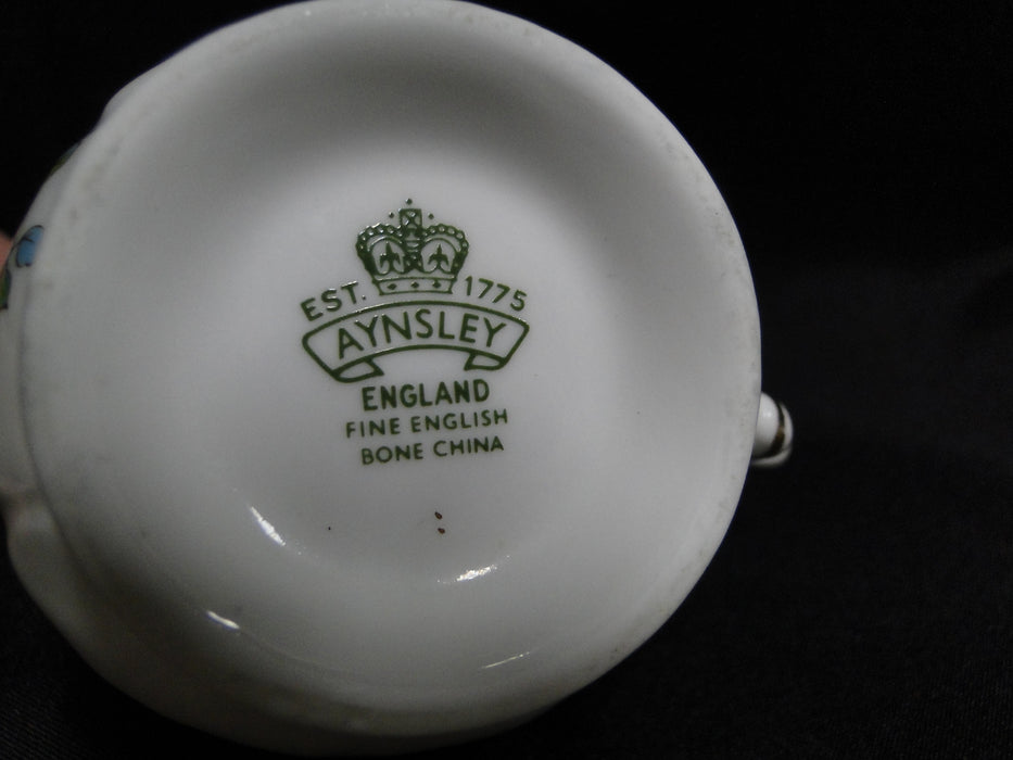 Aynsley Pembroke, Bird & Florals: Mini Creamer, 2 5/8 Tall, Gold Thumb Rest