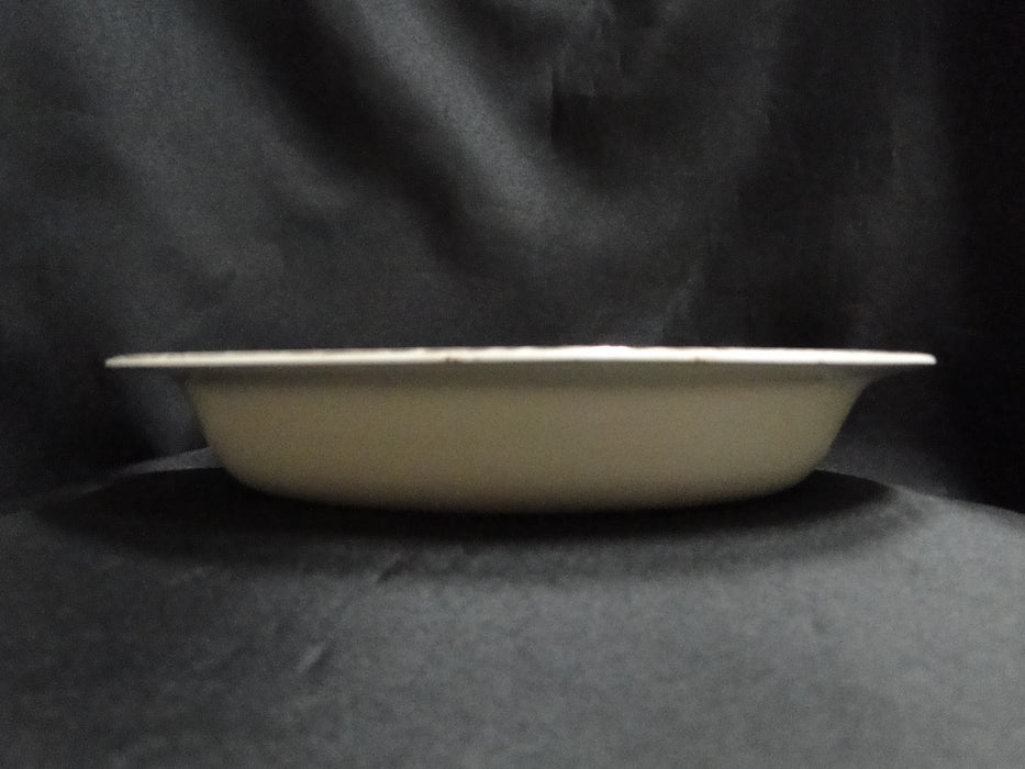 Wedgwood Pembroke, Blue Band, Ivory: Oval Serving Bowl, 10 1/2" x 8 5/8"