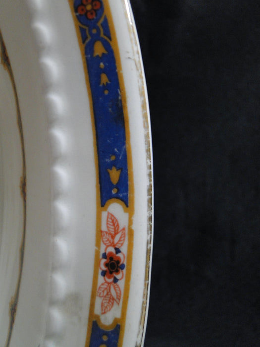Wedgwood Pembroke, Blue Band, Ivory: Oval Serving Bowl, 10 1/2" x 8 5/8"