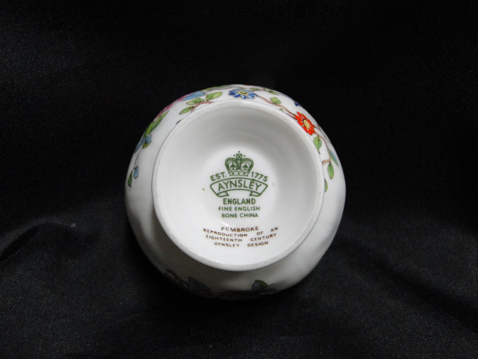 Aynsley Pembroke, Bird & Florals: Mini Open Sugar Bowl, 3" x 2" Tall