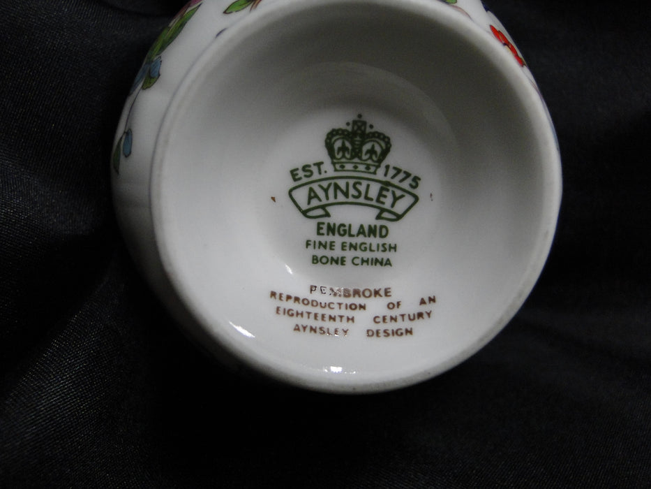 Aynsley Pembroke, Bird & Florals: Mini Open Sugar Bowl, 3" x 2" Tall