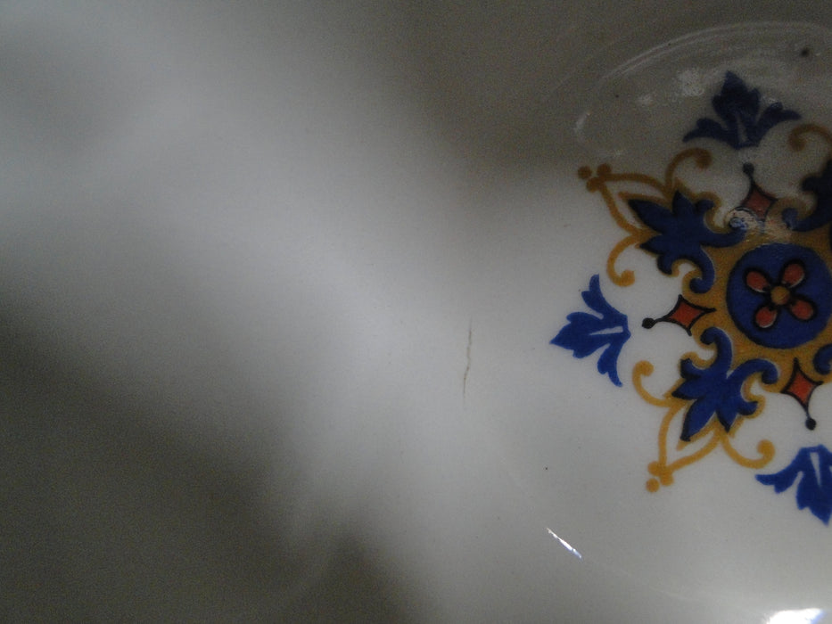 Wedgwood Pembroke, Blue Band, Ivory: Bouillon & Saucer Set (s), 1 7/8"